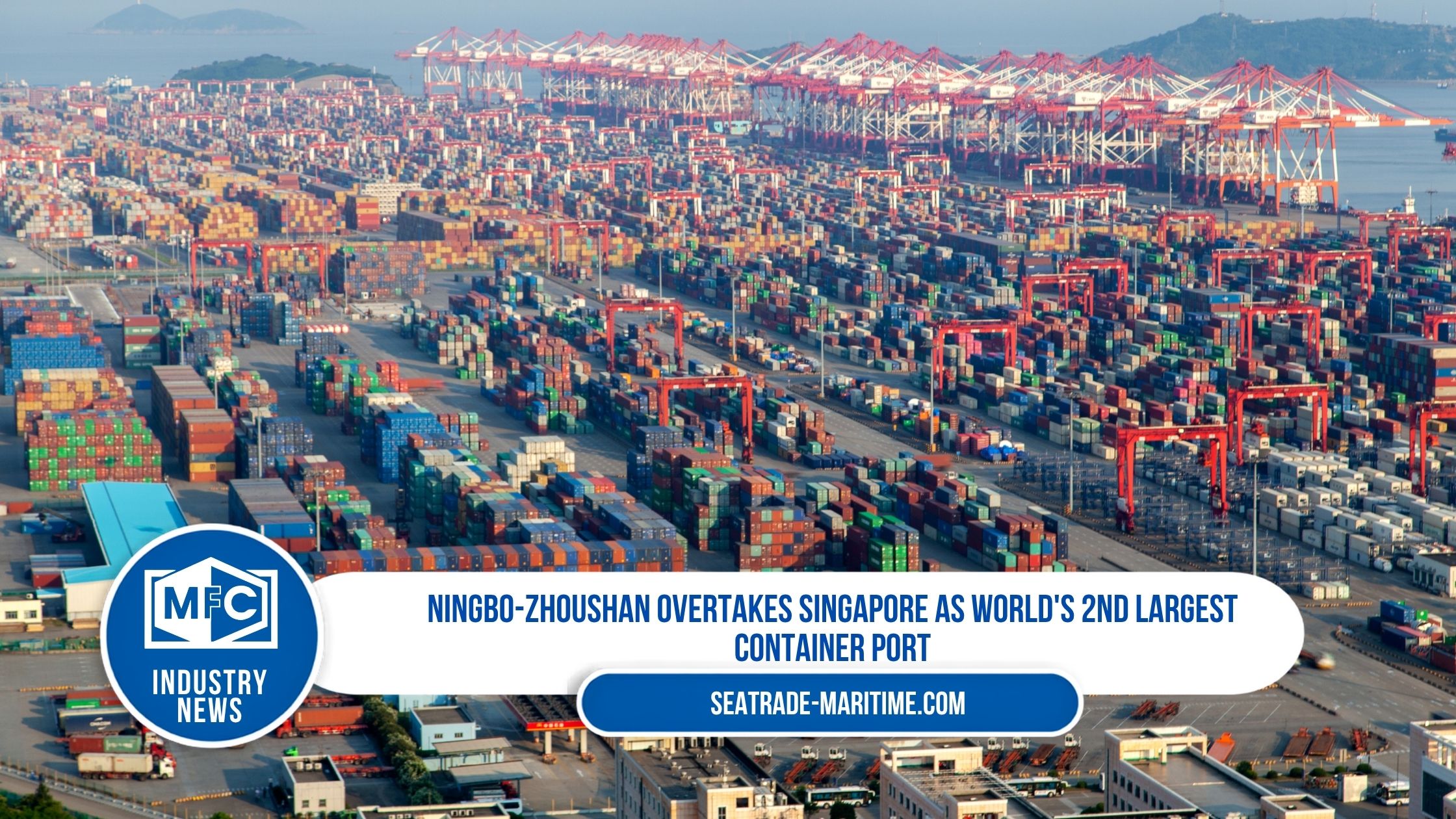 Ningbo-Zhoushan overtakes Singapore as world